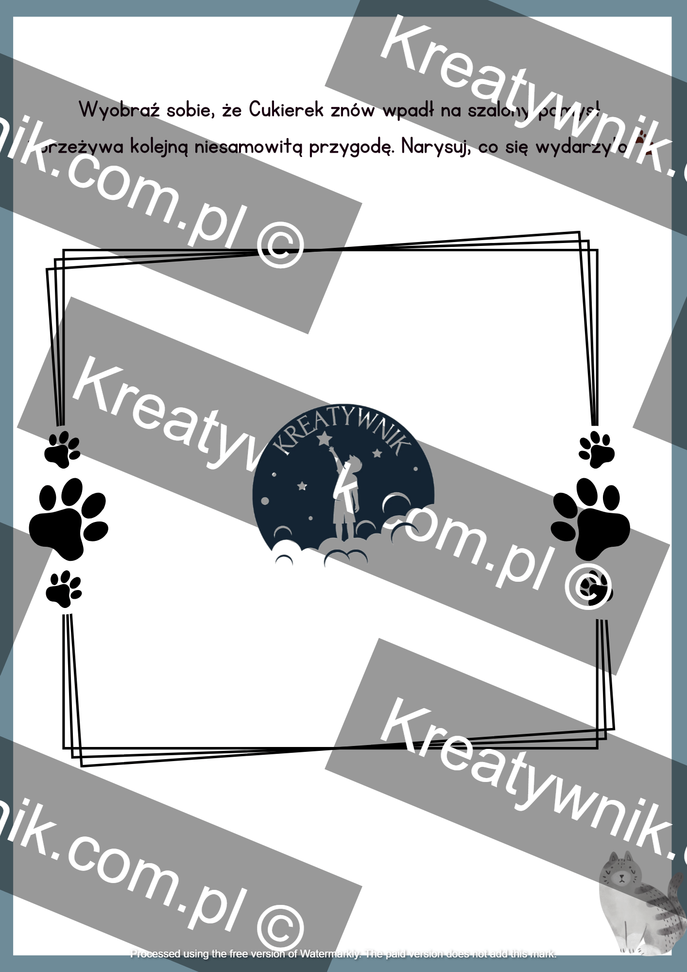 Kreatywnik - Cukierku, Ty łobuzie - Karty Pracy